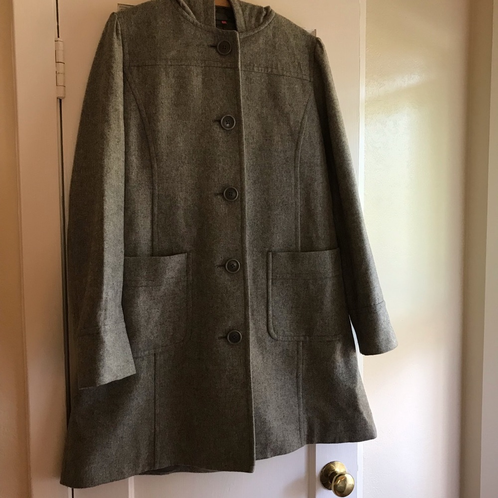 Hooded Wool Coat